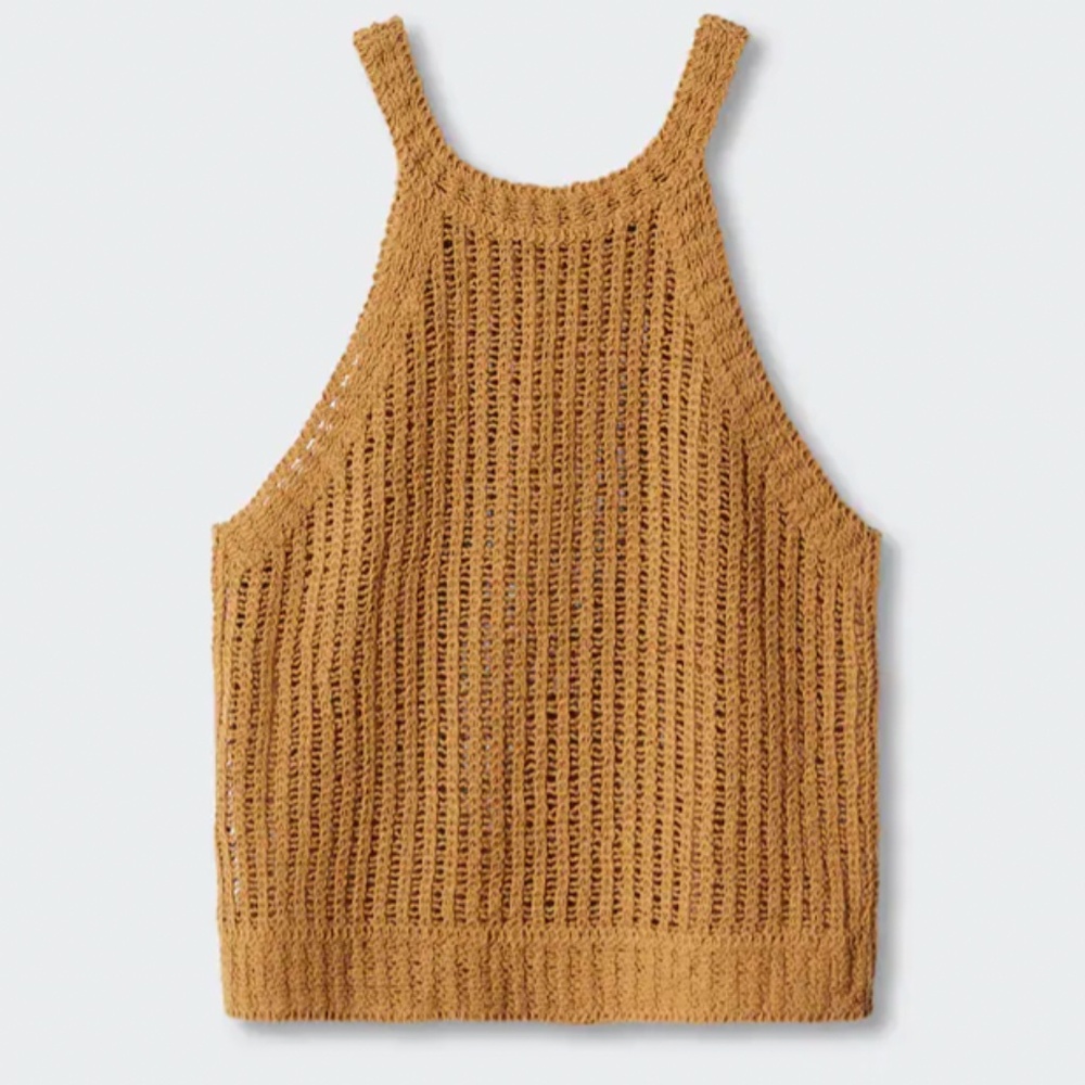 MNG High Neck Knitted Sweater Small